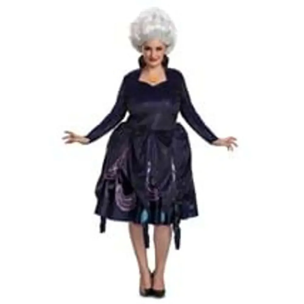 Disney Ursula Deluxe Costume Bundle Live Action Size M Complete Set Wig Scarf